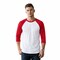 BELLA + CANVAS® Unisex Three-Quarter Sleeve Baseball Tee Raglan Contrast Sleeve Lightweight Retail Fit Shirt